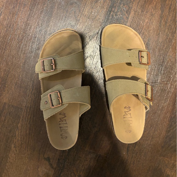 Clasp Slide Sandals - Picture 1 of 3